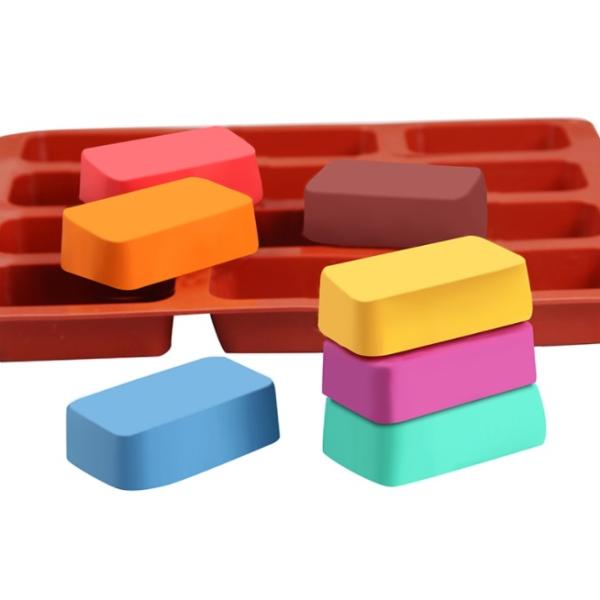 12 pravokotnih mil - silikonski kalup