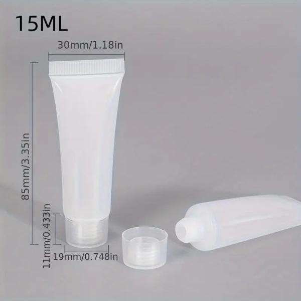 15 ml prosojne tubice s pokrovčkom (5 kos)