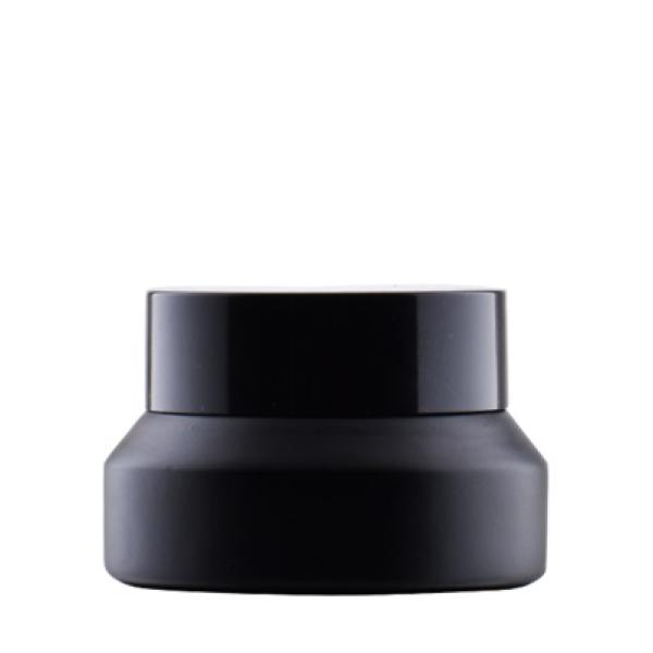 15 ml stekleni lonček, mat črn z notranjim vložkom